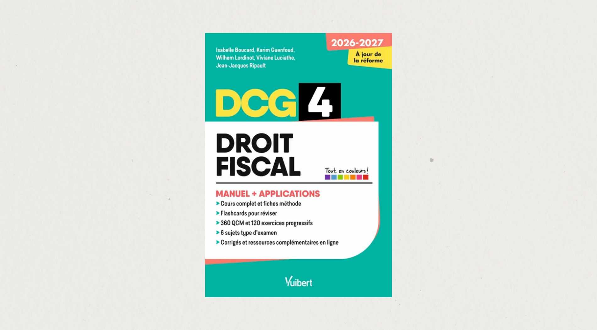 Illustration de l'article DCG 4 Droit fiscal 2026-2027 : Manuel + Applications - 5e édition
